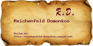 Reichenfeld Domonkos névjegykártya